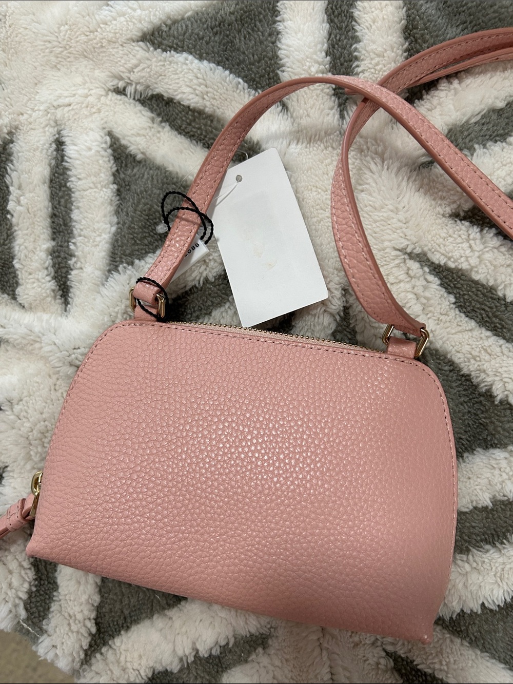 Marc Jacobs Rose Pink Pebbled Leather Crossbody NWT $140 - Picture 4 of 5